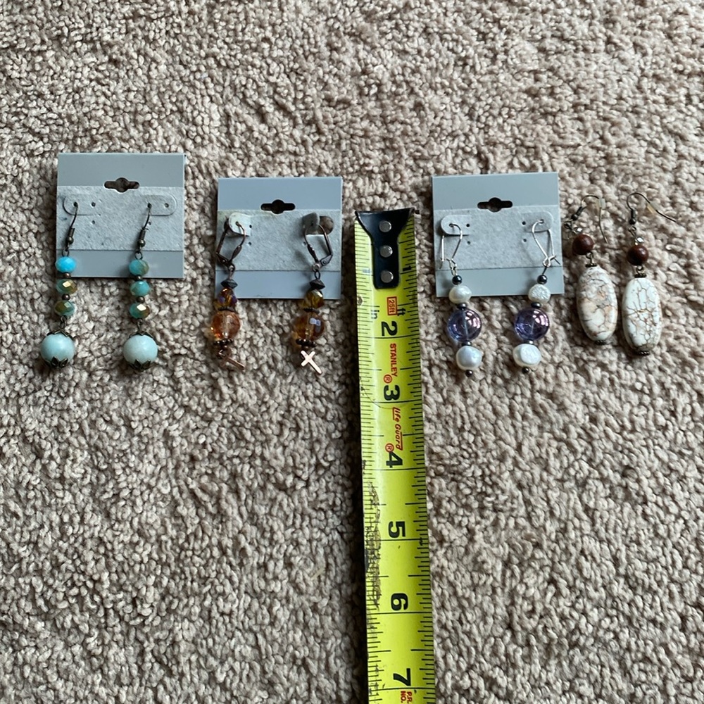 4 sets of earrings